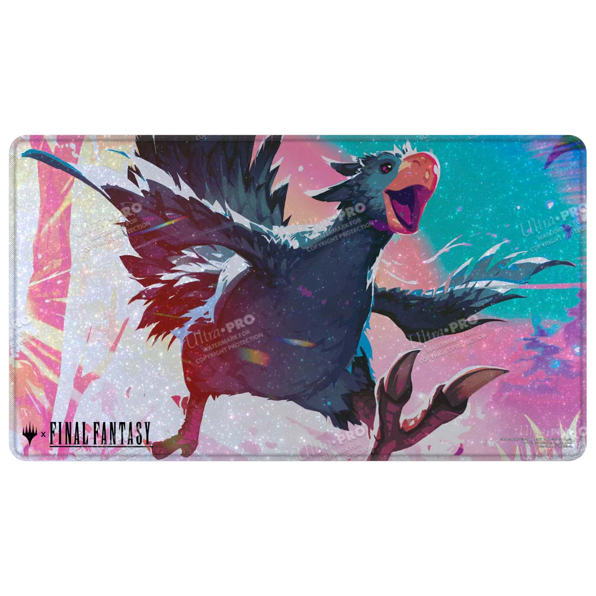 Magic: The Gathering®—FINAL FANTASY™ Traveling Chocobo (Black) HOLOFOIL® Playmat - Image 2