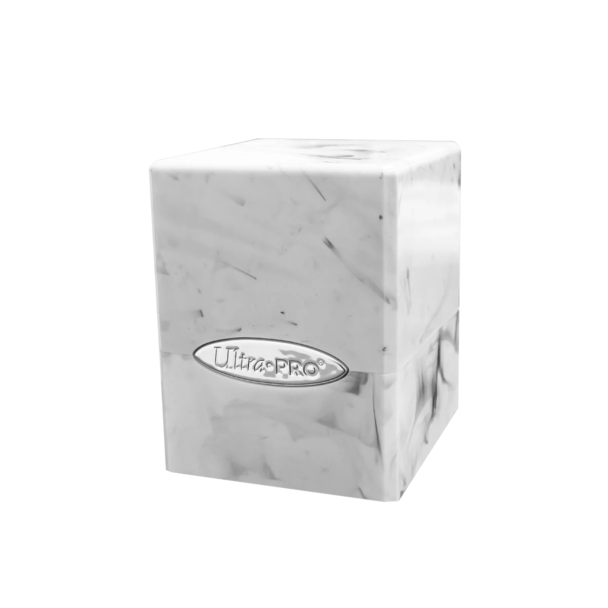 Marble Satin Cube - White / Black