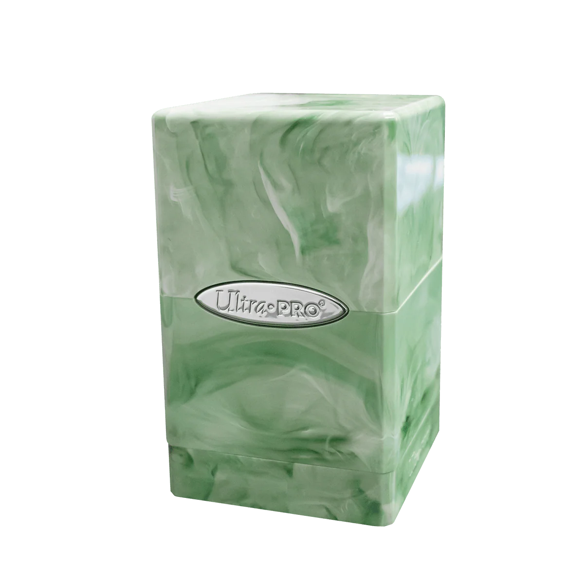 Marble Satin Tower Deck Box - Lime Green / White