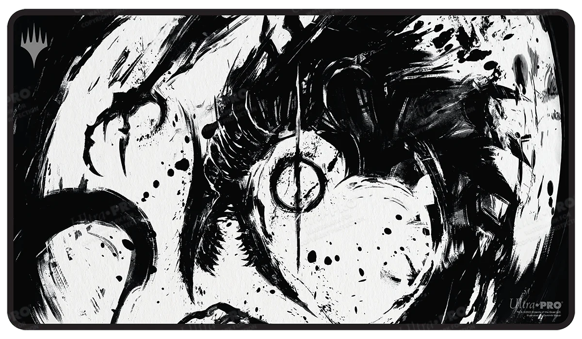 March of the Machine Jin-Gitaxias Black Stitched Standard Gaming Playmat for Magic: The Gathering