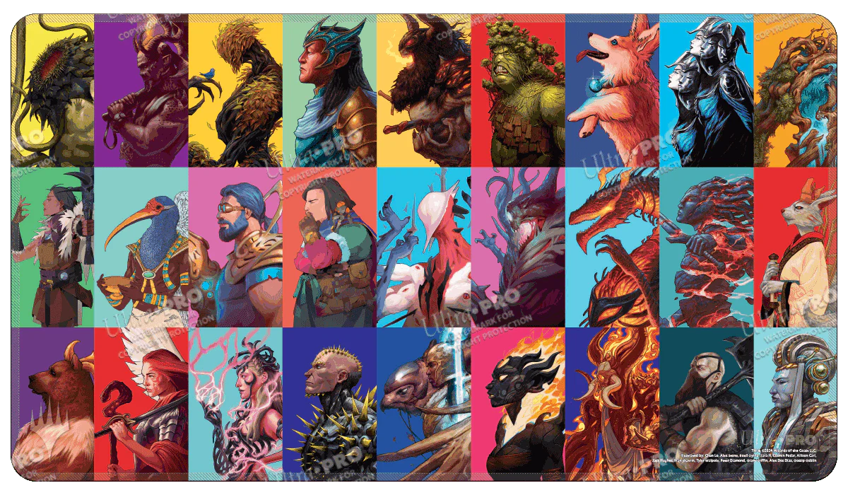 Modern Horizons 3 Pop Art Medley Stitched Standard Gaming Playmat for Magic: The Gathering
