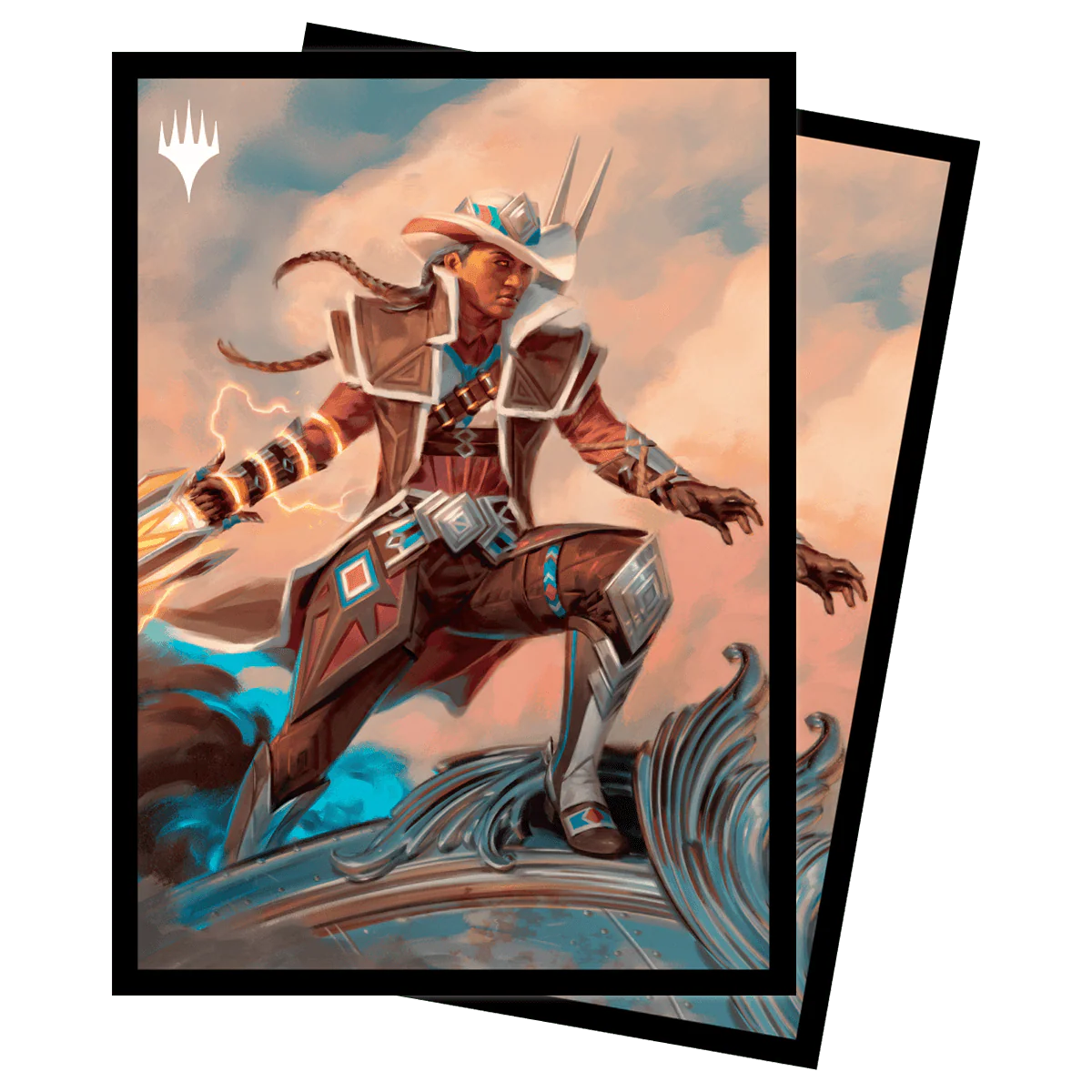 Outlaws of Thunder Junction Annie Flash, the Veteran Key Art DECK PROTECTOR® Sleeves (100ct) for Magic: The Gathering