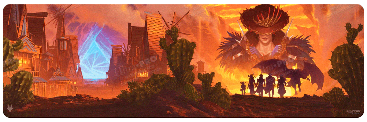 Outlaws of Thunder Junction Gang Silhouette 8ft Table Playmat for Magic: The Gathering