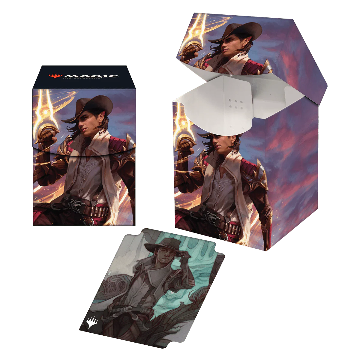 Outlaws of Thunder Junction Kellan, the Kid Key Art 100+ Deck Box® for Magic: The Gathering - Image 2