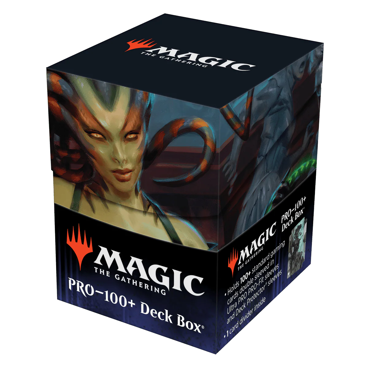 Outlaws of Thunder Junction Vraska, the Silencer Key Art 100+ Deck Box® for Magic: The Gathering