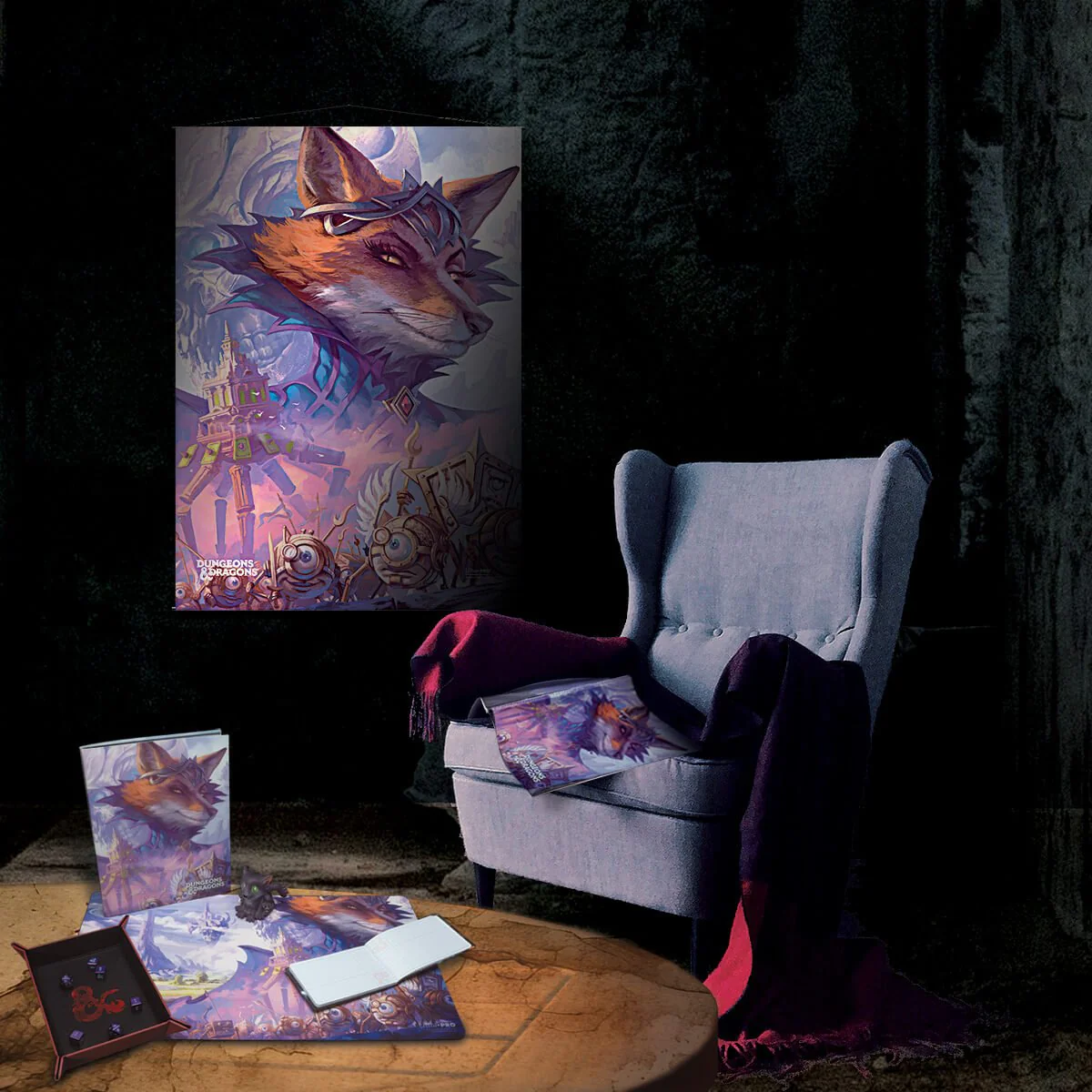 Planescape: Adventures in the Multiverse for Dungeons & Dragons Wall Scroll - Turn of Fortune's Wheel Standard Cover Artwork v1 - Image 2