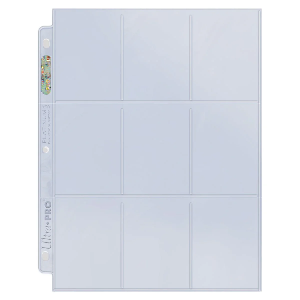 Platinum Series 9-Pocket Refill Pages for Standard Size Cards