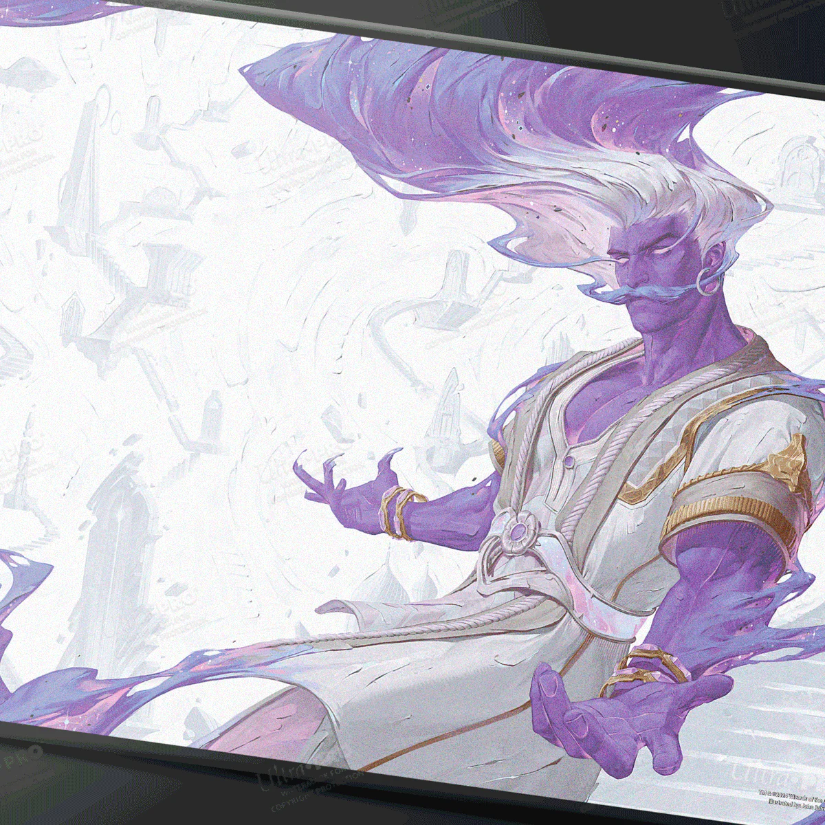 Quests from the Infinite Staircase - Black Stitched Alternate Art Playmat for Dungeons & Dragons - Image 3