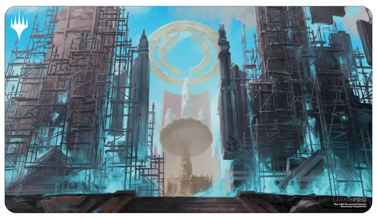 Ravnica Remastered Azorius Senate Hallowed Fountain Standard Gaming Playmat for Magic: The Gathering