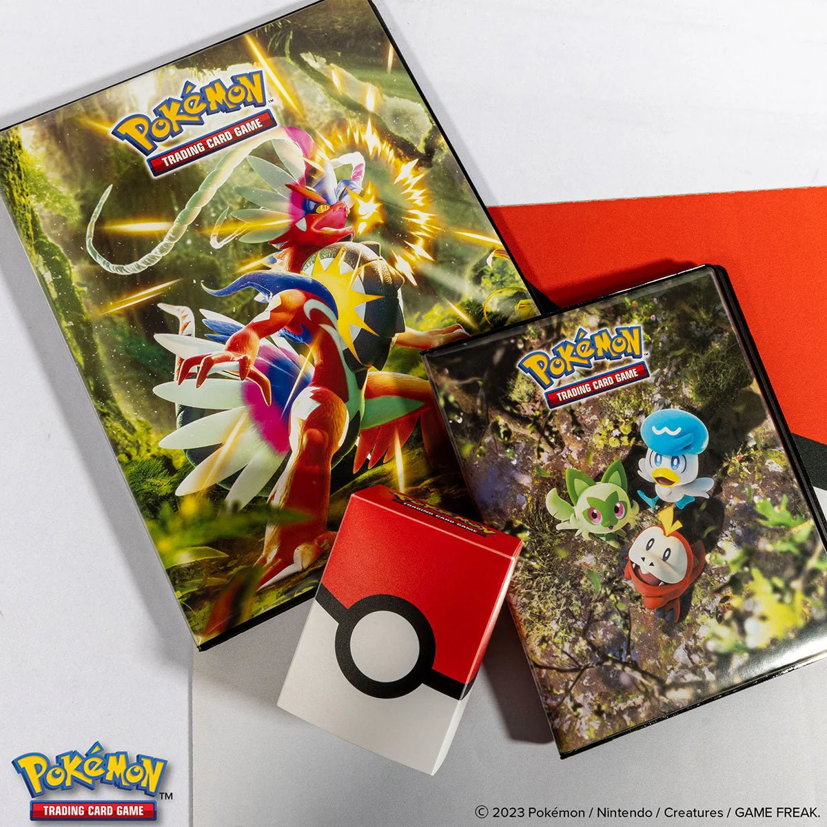 Scarlet and Violet Fuecoco, Sprigatito, Quaxly and Gyarados 4-Pocket Portfolio for Pokémon - Image 3
