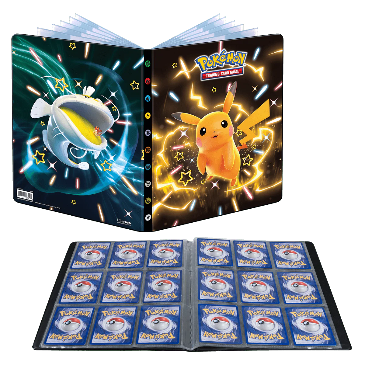 Scarlet and Violet Shiny Pikachu, Dondozo, and Tatsugiri 9-Pocket Portfolio for Pokémon - Image 2