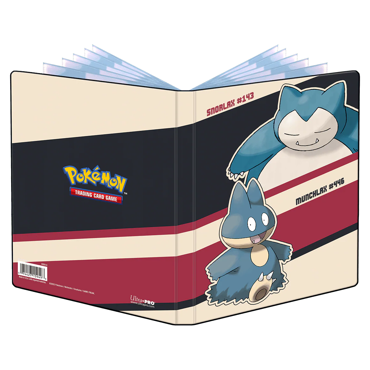 Snorlax and Munchlax 4-Pocket Portfolio for Pokémon