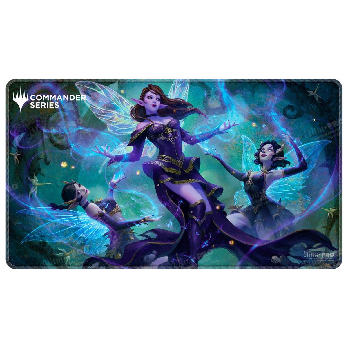 Commander Series #8 Alela, Cunning Conqueror Stitched Playmat for Magic: The Gathering