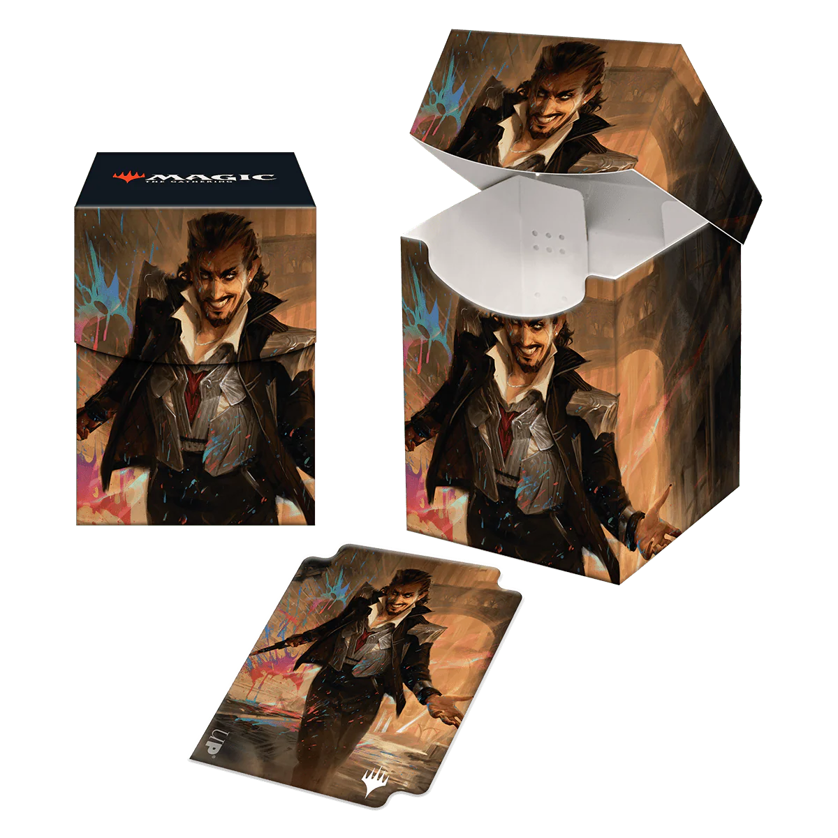 Streets of New Capenna Anhelo the Deacon Commander 100+ Deck Box for Magic: The Gathering