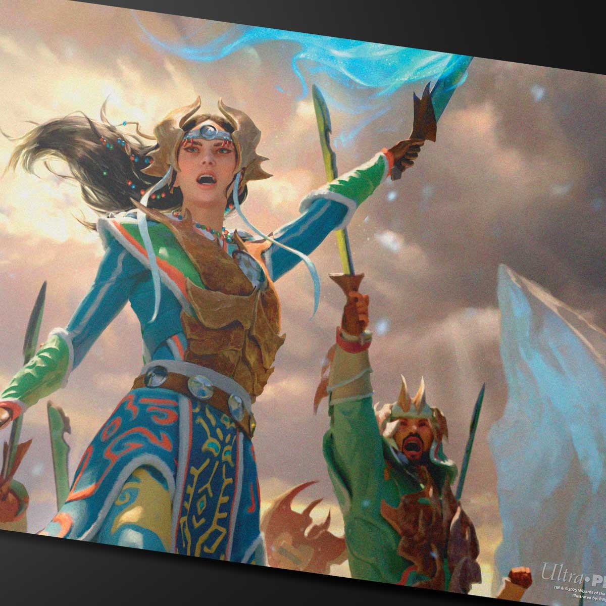 Tarkir Dragonstorm Eshki, Temur’s Roar (Temur Roar Commander Deck) Playmat for Magic: The Gathering