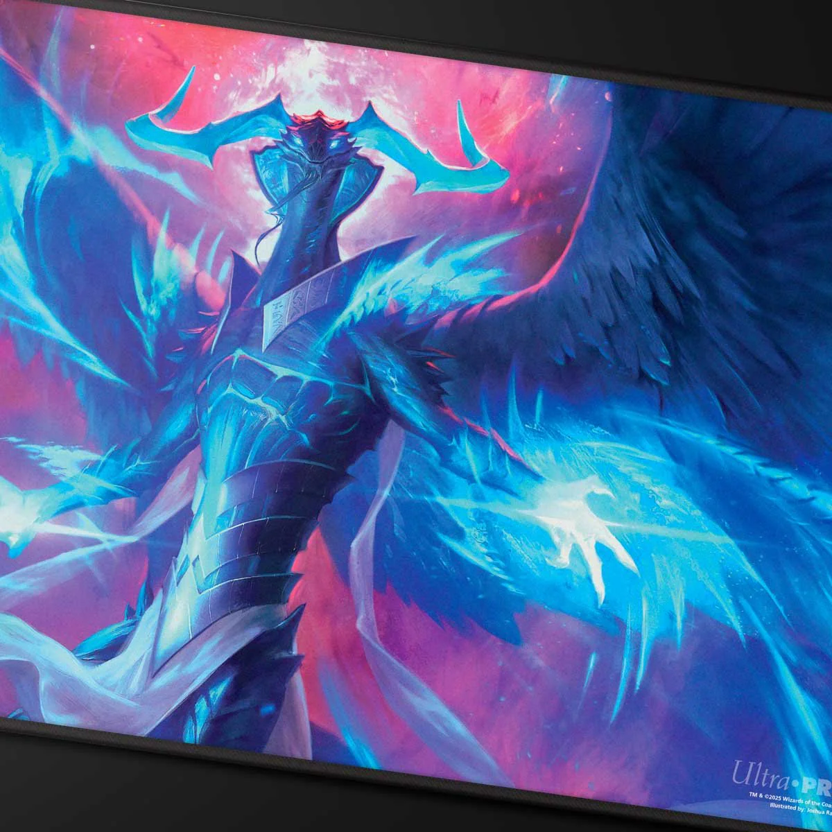 Tarkir Dragonstorm Planeswalker Black Stitched Standard Gaming Playmat for Magic: The Gathering