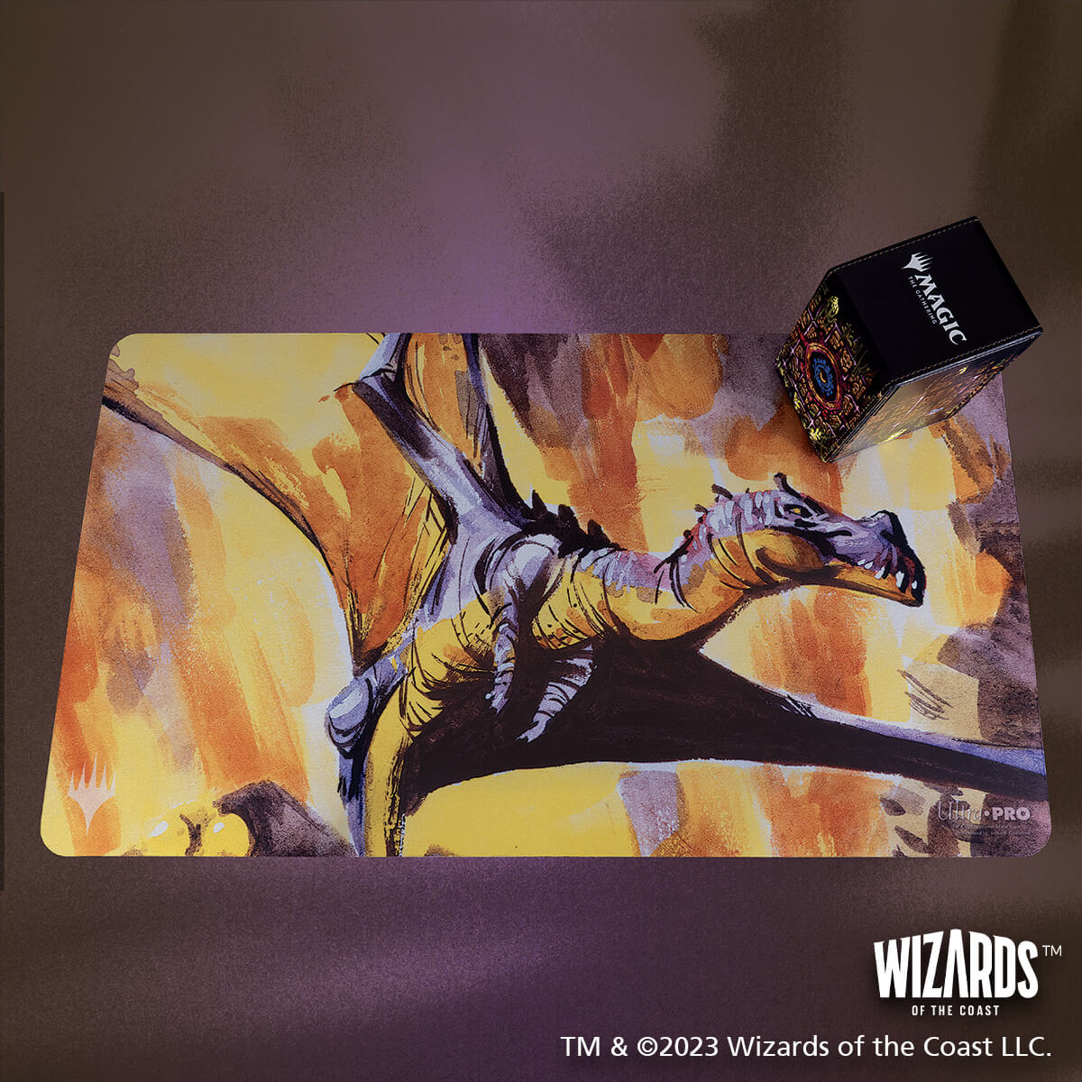 The Lost Caverns of Ixalan Bonehoard Dracosaur Standard Gaming Playmat for Magic: The Gathering - Image 5