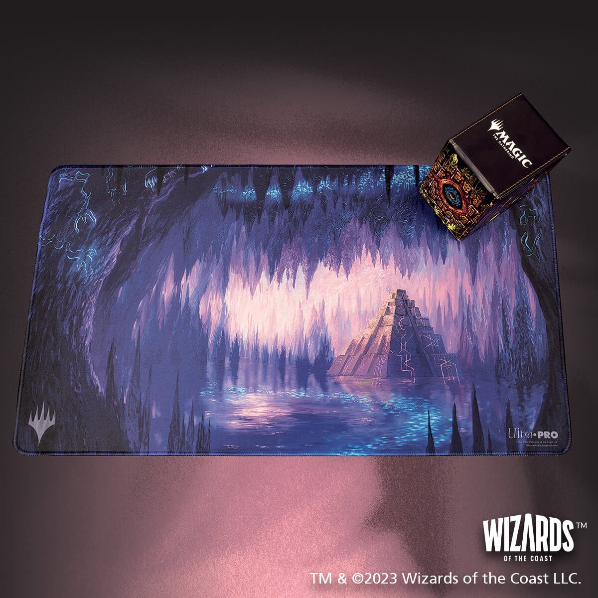 The Lost Caverns of Ixalan Cavern of Souls White Stitched Standard Gaming Playmat for Magic: The Gathering - Image 5