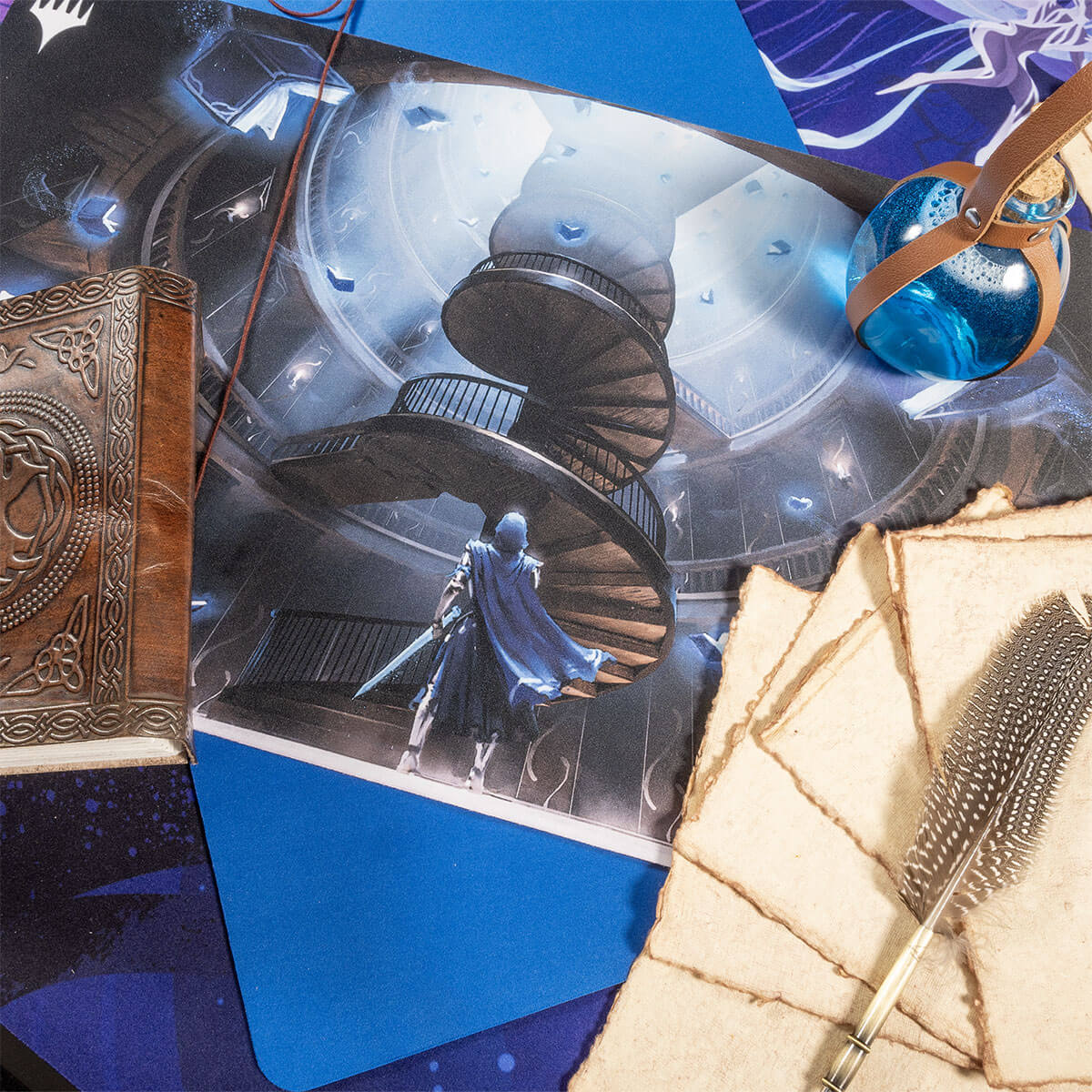 Wilds of Eldraine Virtue of Knowledge Standard Gaming Playmat for Magic: The Gathering - Image 2